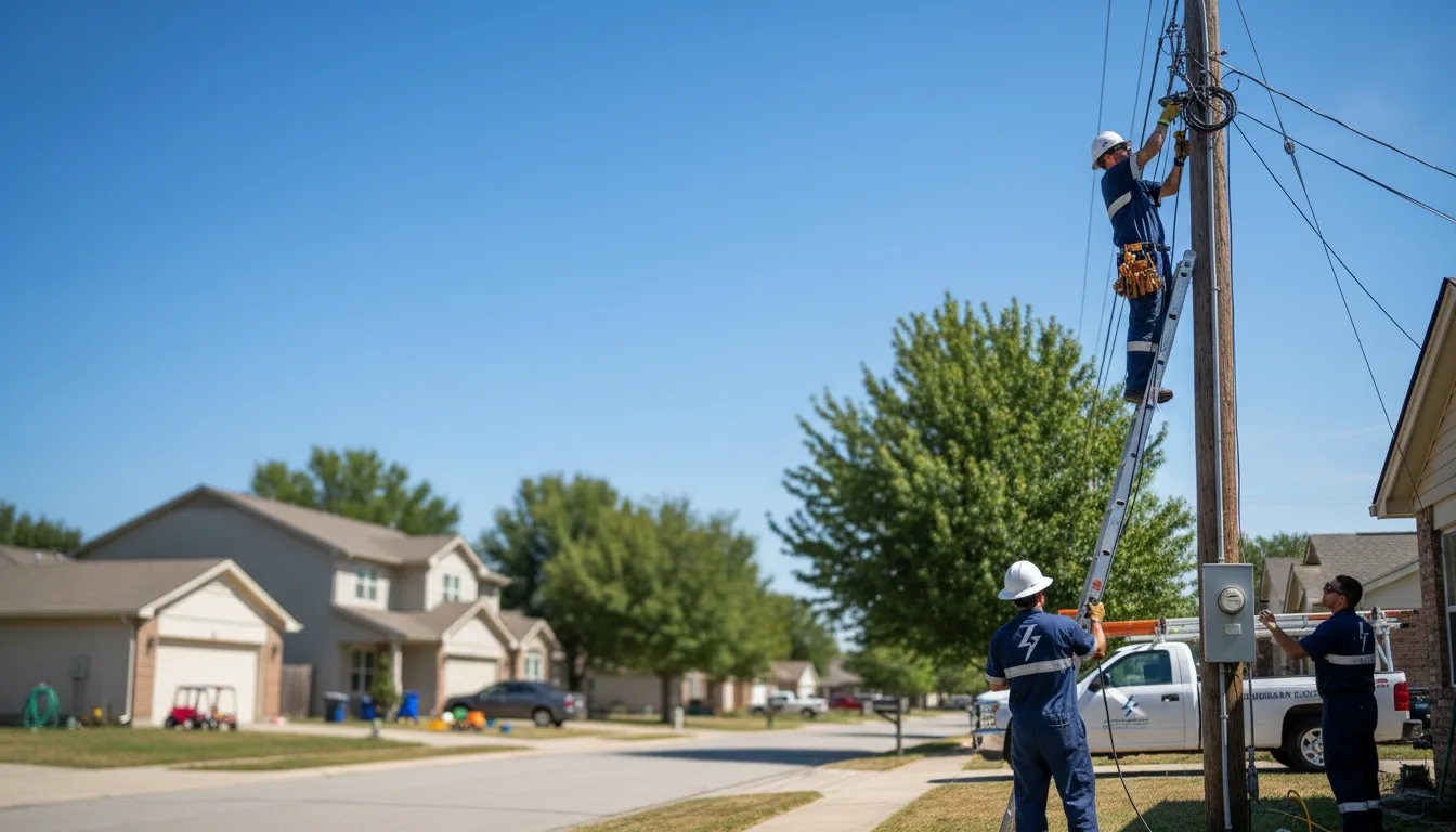 Residential electrician providing installation services in Appleton City, MO